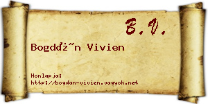 Bogdán Vivien névjegykártya