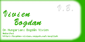 vivien bogdan business card