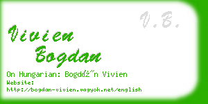 vivien bogdan business card
